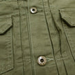Load image into Gallery viewer, Japan Blue Jeans Jacket Men's Modern-Fit Type 2 Style Lightweight Sulphur-Dyed Back Satin Jacket JBGJ1020 Olive One-Wash