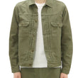 Load image into Gallery viewer, Japan Blue Jeans Jacket Men's Modern-Fit Type 2 Style Lightweight Sulphur-Dyed Back Satin Jacket JBGJ1020 Olive One-Wash
