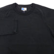 Load image into Gallery viewer, Japan Blue Jeans Long Sleeve French Terry T-Shirt Men's Casual Plain Crew-Neck Raglan-Sleeve Inlay Shirt JBKN1001 Black