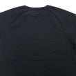 Load image into Gallery viewer, Japan Blue Jeans Long Sleeve French Terry T-Shirt Men's Casual Plain Crew-Neck Raglan-Sleeve Inlay Shirt JBKN1001 Black