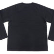 Load image into Gallery viewer, Japan Blue Jeans Long Sleeve French Terry T-Shirt Men's Casual Plain Crew-Neck Raglan-Sleeve Inlay Shirt JBKN1001 Black