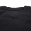 Load image into Gallery viewer, Japan Blue Jeans Long Sleeve French Terry T-Shirt Men's Casual Plain Crew-Neck Raglan-Sleeve Inlay Shirt JBKN1001 Black