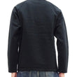 Load image into Gallery viewer, Japan Blue Jeans Long Sleeve French Terry T-Shirt Men's Casual Plain Crew-Neck Raglan-Sleeve Inlay Shirt JBKN1001 Black