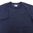 Load image into Gallery viewer, Japan Blue Jeans Long Sleeve French Terry T-Shirt Men's Casual Plain Crew-Neck Raglan-Sleeve Inlay Shirt JBKN1001 Navy-Blue