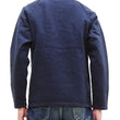 Load image into Gallery viewer, Japan Blue Jeans Long Sleeve French Terry T-Shirt Men's Casual Plain Crew-Neck Raglan-Sleeve Inlay Shirt JBKN1001 Navy-Blue