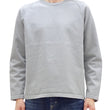 Load image into Gallery viewer, Japan Blue Jeans Long Sleeve French Terry T-Shirt Men's Casual Plain Crew-Neck Raglan-Sleeve Inlay Shirt JBKN1001 Light-Gray