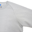 Load image into Gallery viewer, Japan Blue Jeans Long Sleeve French Terry T-Shirt Men's Casual Plain Crew-Neck Raglan-Sleeve Inlay Shirt JBKN1001 Light-Gray