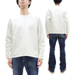 Load image into Gallery viewer, Japan Blue Jeans Long Sleeve French Terry T-Shirt Men's Casual Plain Crew-Neck Raglan-Sleeve Inlay Shirt JBKN1001 White