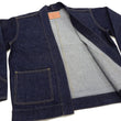 Load image into Gallery viewer, Japan Blue Jeans Denim Jacket Men's Casual Japanese Kimono-Style Haori Lightweight Outerwear JBOT1319 Indigo