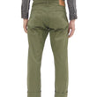Load image into Gallery viewer, Japan Blue Jeans Men's Casual Pants Sulfur-Dyed Back Satin Trousers Olive with Regular & Straight Leg, Zip-Fly JBPT1410 One-Wash