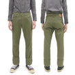 Load image into Gallery viewer, Japan Blue Jeans Men's Casual Pants Sulfur-Dyed Back Satin Trousers Olive with Regular & Straight Leg, Zip-Fly JBPT1410 One-Wash