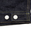 Load image into Gallery viewer, Momotaro Jeans Denim Jacket #002 with Double-Stripe Paint Men's 1953 Type 2 Style 15.7oz. Zimbabwean Cotton Deep Indigo Denim Jean Jacket MMGJ0102 One-Wash