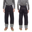 Load image into Gallery viewer, Momotaro Jeans Men's Loose Fit Jeans #100 14.7oz. Zimbabwean Cotton Deep Indigo Denim Jean Pants MMJB0100 Sanforized, Unwashed Finish