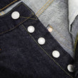 Load image into Gallery viewer, Momotaro Jeans #100 with Double-Stripe Paint Men's Loose Fit Classic Straight Button-Fly Jean Pants 14.7oz. Zimbabwean Cotton Deep Indigo Denim MMJB0101 One-Wash