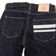 Load image into Gallery viewer, Momotaro Jeans #200 with Double-Stripe Paint Men's Regular Tapered Fit Zip-Fly Jean Pants 14.7oz. Zimbabwean Cotton Deep Indigo Denim MMJZ0201 One-Wash