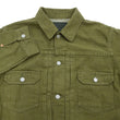 Load image into Gallery viewer, Momotaro Jeans Green Denim Jacket Men's Casual Type 2 Style 10.5oz Lightweight Jean Jacket MXGJ1003