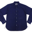Load image into Gallery viewer, Momotaro Jeans Shirt Men's Plain Lightweight Cotton Dobby Long Sleeve Button Up Work Shirt MXLS1008 Indigo
