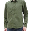 Load image into Gallery viewer, Momotaro Jeans Shirt Men's Plain Lightweight Cotton Dobby Long Sleeve Button Up Work Shirt MXLS1008 Olive