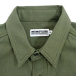 Load image into Gallery viewer, Momotaro Jeans Shirt Men's Plain Lightweight Cotton Dobby Long Sleeve Button Up Work Shirt MXLS1008 Olive