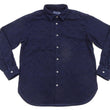 Load image into Gallery viewer, Momotaro Jeans Indigo Sashiko Shirt Men's Casual Japanese Style Long Sleeve Button Up Shirt MXLS1028
