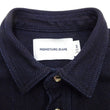Load image into Gallery viewer, Momotaro Jeans Indigo Dobby Shirt Men's Long Sleeve Japanese Sashiko Style Plain Button Up Work Shirt MXLS1036