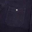 Load image into Gallery viewer, Momotaro Jeans Indigo Dobby Shirt Men's Long Sleeve Japanese Sashiko Style Plain Button Up Work Shirt MXLS1036
