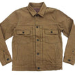 Load image into Gallery viewer, Oni Denim Jacket ONI-02516P-HOX Men's Casual Modern-Fit 13 5oz. Sulfur-Dyed Oxford Fabric Jacket in Brown-Khaki Color, Inspired by Type II G-Jacket One-Wash
