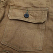 Load image into Gallery viewer, Oni Denim Jacket ONI-02516P-HOX Men's Casual Modern-Fit 13 5oz. Sulfur-Dyed Oxford Fabric Jacket in Brown-Khaki Color, Inspired by Type II G-Jacket One-Wash