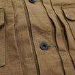 Load image into Gallery viewer, Oni Denim Jacket ONI-02516P-HOX Men's Casual Modern-Fit 13 5oz. Sulfur-Dyed Oxford Fabric Jacket in Brown-Khaki Color, Inspired by Type II G-Jacket One-Wash