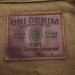 Load image into Gallery viewer, Oni Denim Jacket ONI-02516P-HOX Men's Casual Modern-Fit 13 5oz. Sulfur-Dyed Oxford Fabric Jacket in Brown-Khaki Color, Inspired by Type II G-Jacket One-Wash