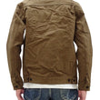 Load image into Gallery viewer, Oni Denim Jacket ONI-02516P-HOX Men's Casual Modern-Fit 13 5oz. Sulfur-Dyed Oxford Fabric Jacket in Brown-Khaki Color, Inspired by Type II G-Jacket One-Wash