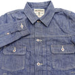 Load image into Gallery viewer, ONI Denim Men's 13oz Japanese Blue Chambray Jacket - Modern Type II Style, One-Wash (ONI-02516P-SHVCH)