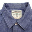 Load image into Gallery viewer, ONI Denim Men's 13oz Japanese Blue Chambray Jacket - Modern Type II Style, One-Wash (ONI-02516P-SHVCH)