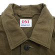 Load image into Gallery viewer, Oni Denim Chore Coat ONI-03100-HOX Men's Casual Modern-Fit Sulfur-Dyed Cotton Slub Oxford Weave Work Jacket Olive-Green One-Wash