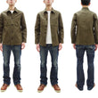 Load image into Gallery viewer, Oni Denim Chore Coat ONI-03100-HOX Men's Casual Modern-Fit Sulfur-Dyed Cotton Slub Oxford Weave Work Jacket Olive-Green One-Wash