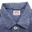 Load image into Gallery viewer, ONI Denim Men's 13oz Japanese Blue Chambray Jacket - Modern Work Chore Coat Style, ONI-03501-SHVCH One-Wash