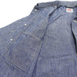 Load image into Gallery viewer, ONI Denim Men's 13oz Japanese Blue Chambray Jacket - Modern Work Chore Coat Style, ONI-03501-SHVCH One-Wash