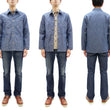 Load image into Gallery viewer, ONI Denim Men's 13oz Japanese Blue Chambray Jacket - Modern Work Chore Coat Style, ONI-03501-SHVCH One-Wash