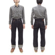 Load image into Gallery viewer, ONI Denim Relaxed Straight Jeans 200 Men's Button-Fly High-Rise 15oz. Low-Tension Selvedge Denim Indigo Jean Pants ONI-200