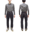 Load image into Gallery viewer, ONI Denim Jeans 246-Kasuri Men's 17oz. ONI-Kasuri Denim Jeans Tapered Fit Indigo Slub Denim Jean Pants ONI246-Kasuri