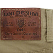 Load image into Gallery viewer, ONI Denim Selvedge Chino Pants - Men's Relaxed Straight Fit, Button Fly, Casual 8oz Selvage Chino Twill Trousers - ONI266SVC-KHB khaki-Beige