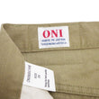 Load image into Gallery viewer, ONI Denim Selvedge Chino Pants - Men's Relaxed Straight Fit, Button Fly, Casual 8oz Selvage Chino Twill Trousers - ONI266SVC-KHB khaki-Beige