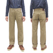 Load image into Gallery viewer, ONI Denim Selvedge Chino Pants - Men's Relaxed Straight Fit, Button Fly, Casual 8oz Selvage Chino Twill Trousers - ONI266SVC-KHB khaki-Beige