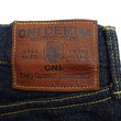 Load image into Gallery viewer, ONI Denim Jeans 288 Men's Regular Straight 15oz Selvedge Crashed Concrete Denim ONI288CCD-MOCA Indigo Warp / Mocha Brown Weft