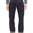 Load image into Gallery viewer, ONI Denim Jeans 505-Kasuri Men's 17oz. ONI-Kasuri Slub Denim Jeans Slightly Slim Fit with Straight-Leg Indigo Jean Pants ONI505-Kasuri