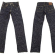 Load image into Gallery viewer, ONI Denim Jeans 505-Kasuri Men's 17oz. ONI-Kasuri Slub Denim Jeans Slightly Slim Fit with Straight-Leg Indigo Jean Pants ONI505-Kasuri