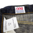Load image into Gallery viewer, ONI Denim Jeans 505-Kasuri Men's 17oz. ONI-Kasuri Slub Denim Jeans Slightly Slim Fit with Straight-Leg Indigo Jean Pants ONI505-Kasuri