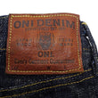Load image into Gallery viewer, ONI Denim Jeans 595-Kasuri Men's 17oz. ONI-Kasuri Slub Denim Jeans Relaxed Fit with Straight-Leg Indigo Jean Pants ONI595-Kasuri