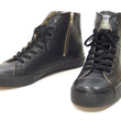 Load image into Gallery viewer, Kojima Genes Sneakers Men's Casual High Top Microfiber leather Sneakers with Side Zip RNB-8008 rnb8008 Black