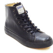 Load image into Gallery viewer, Kojima Genes Sneakers Men's Casual High Top Microfiber leather Sneakers with Side Zip RNB-8008 rnb8008 Black